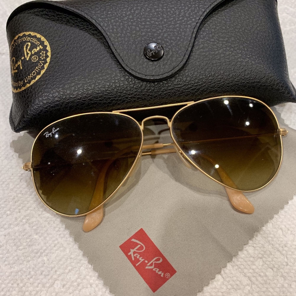 Ray Ban(Matte Gold; Gold Brown Gradient)